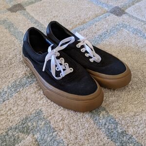 Vans Off the Wall Black/Brown Era Canvas Gum, Size M4.5/W6
